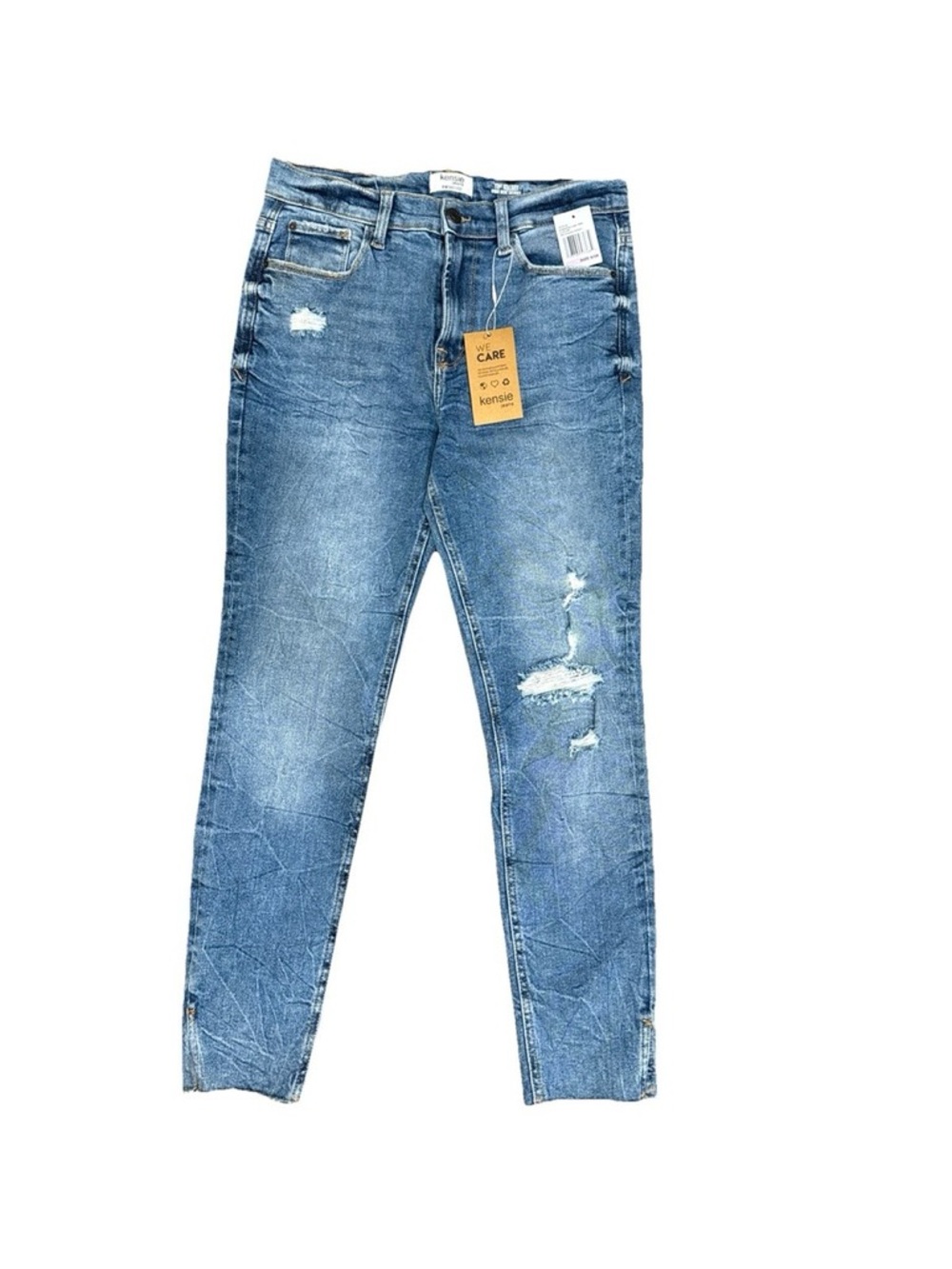 Kensie Light Blue Distressed Skinny Jeans